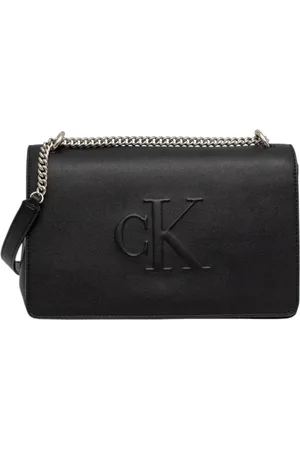 Calvin Klein Taske, Dame, Sort, ONE SIZE, Elegant Flap Chain Taske
