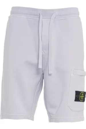 Stone Island Shorts, Herre, Lilla, S, Bomuld, Cargo Fleece Bermuda Shorts