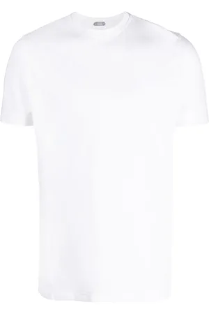 ZANONE Top, Herre, Hvid, 5XL, Bomuld, Bomuld T-shirt med 3 knapper
