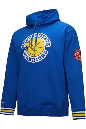 Mitchell & Ness Sweathshirts & Hoodies, Herre, Blå, XL, Tyl, NBA Vintage Logo Fleece GSW Blå
