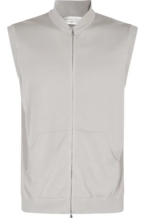 FILIPPO DE LAURENTIIS Jakke, Herre, , XL, Bomber Zip Ærmeløs Strikket Bomber