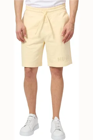 HUGO BOSS Shorts, Herre, Gul, M, Bomuld, Gule Shorts Dinkoe i Fin Strik