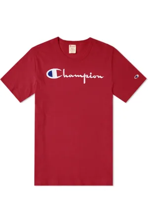 Champion Top, Herre, Rød, XL, Bomuld, Script Logo Rød T-Shirt