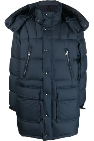 Ralph Lauren Jakke, Herre, Blå, XL, Uld, Blå Dunjakke til Mænd