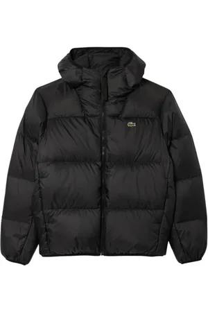 Lacoste Jakke, Herre, Sort, L, Uld, Stilfuld Dunjakke til Vinteren