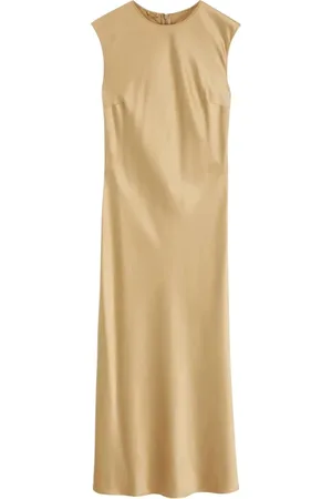 Joseph Kjole, Dame, , S, Satin, Silkesatin Ørken Sand Kjole