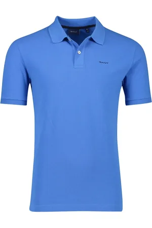 GANT Top, Herre, Blå, 3XL, Bomuld, Kortærmet Polo Shirt