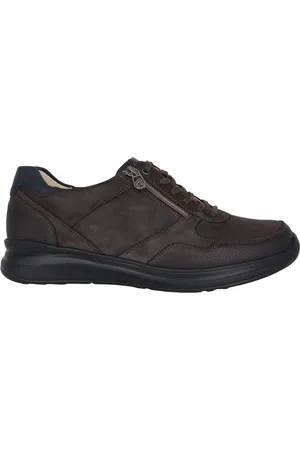 Ganter Sko, Herre, Brun, 40 EU, Bred pasform herresneaker - Brun