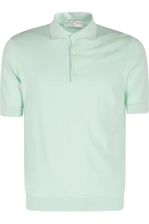 FILIPPO DE LAURENTIIS Top, Herre, Grøn, M, Bomuld, Bomuld Polo Skjorte