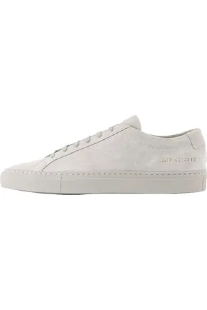 COMMON PROJECTS Sko, Herre, Grå, 44 EU, Suede, Suede Tonal Carta Sneakers