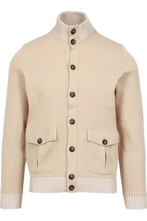 Gran Sasso Strik, Herre, , 2XL, Bomuld, Sweater med Høj Krave