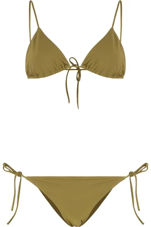 Lido Badetøj, Dame, Grøn, M, Trekantet Bh Bikini Bindeside