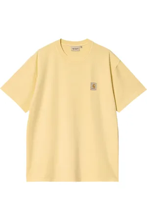 Carhartt Top, Herre, Gul, L, Bomuld, Nelson T-Shirt Air Garment Dyed