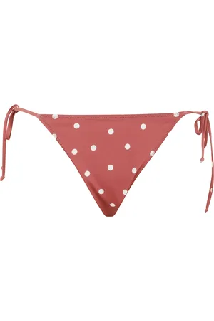 MC2 SAINT BARTH Badetøj, Dame, Rød, S, Polkaprikket Cheeky Bikini Bund