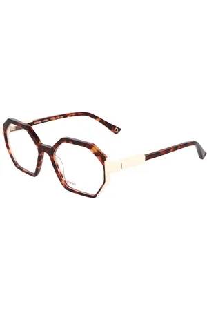 Etnia Barcelona Tilbehør, unisex, Brun, 51 MM, Unikt Irregulært Design Briller Saboya