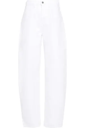 3x1 Jeans, Dame, Hvid, W25, Bomuld, Hvide Bomuld Tapered Denim Jeans