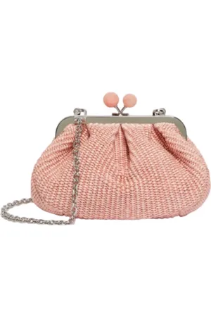 Max Mara Taske, Dame, Lyserød, ONE SIZE, Uld, Rosa Pasticcino taske lille clutch