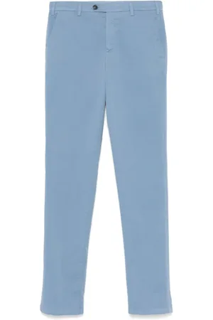 CANALI Bukser, Herre, Blå, M, Cerulean Chino Bukser med knaplukning