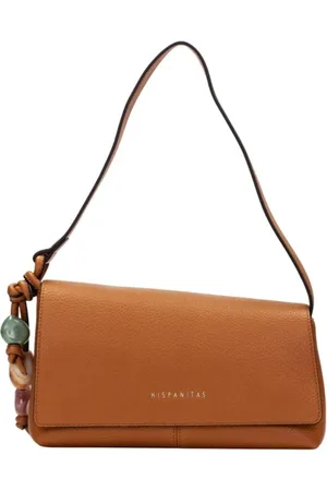 Hispanitas Taske, Dame, Brun, ONE SIZE, Uld, Minimalistisk læder skuldertaske