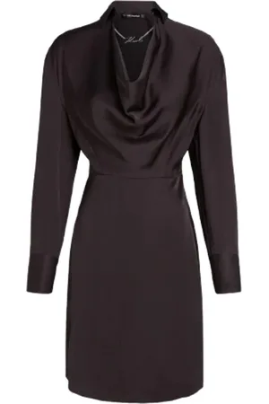 Karl Lagerfeld Kjole, Dame, Sort, L, Kjole H24