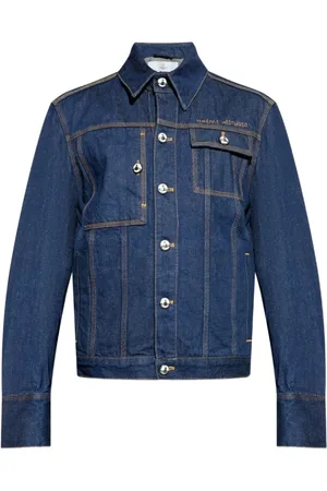 Vivienne Westwood Jakke, Herre, Blå, L, Denim, Mørkeblå knap-op skjorte
