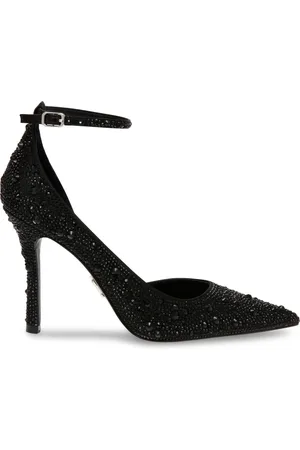 Steve Madden Sko, Dame, Sort, 36 EU, Læder, Sort Strass Stilet Hæle