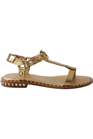 Ash Sko, Dame, Gul, 37 EU, Læder, Moderne Gladiator Sandal