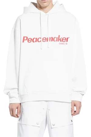 OAMC Sweathshirts & Hoodies, Herre, Hvid, M, Bomuld, Peacemaker Flower Hoodie