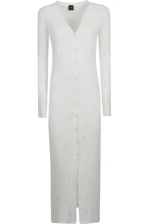 Pinko Kjole, Dame, Hvid, S, Elegant Santiago Dress til kvinder