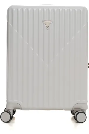 Guess Kuffert, Dame, Hvid, ONE SIZE, Uld, Stilfuld Trolley med 4 Hjul
