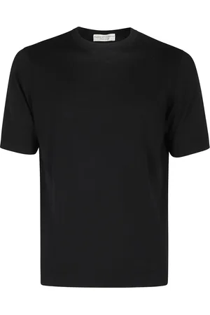 FILIPPO DE LAURENTIIS Top, Herre, Sort, M, Bomuld, Bomuld Straight Fit T-shirt