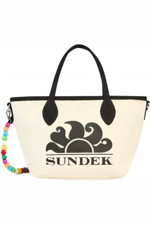 Sundek Taske, Dame, , ONE SIZE, Bomuld, Regnbue Perle Tote Taske