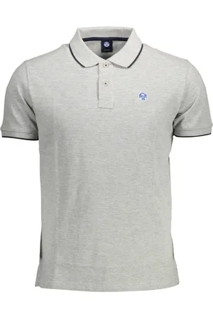 North Sails Top, Herre, Grå, 2XL, Grå Polo T-shirt med korte ærmer