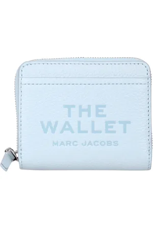 Marc Jacobs Tilbehør, Dame, Blå, ONE SIZE, Læder, Kompakt pung med flere rum