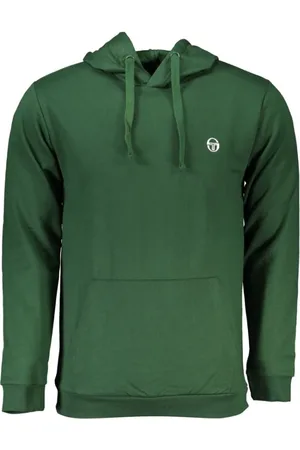 Sergio Tacchini Sweathshirts & Hoodies, Herre, Grøn, XL, Bomuld, Grøn Bomuldspullover