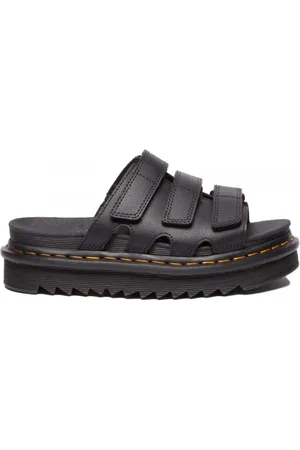 Dr. Martens Sko, Dame, Sort, 37 EU, Læder, Raine Slide Sandaler Sort