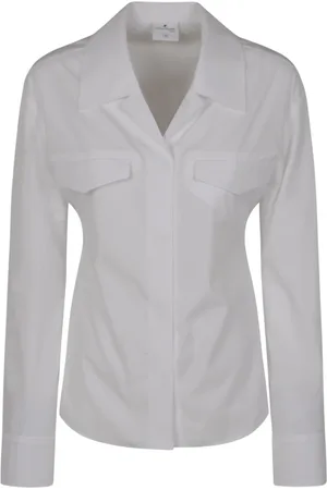 Courrèges Bluser & Skjorter, Dame, Hvid, XS, Uld, Poplin 2-Lomme Skjorte