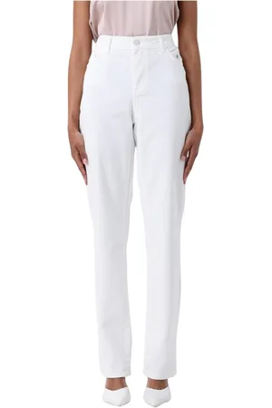 Liu Jo Jeans, Dame, Hvid, W33, Bomuld, Hvide Straight Leg Jeans