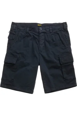 Blauer Shorts, Herre, Blå, W36, Bomuld, Bomuld Elastan Bukser