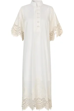 Dea Kudibal Kjole, Dame, Hvid, S, Hvid Creme Kjole med Stil Silledea