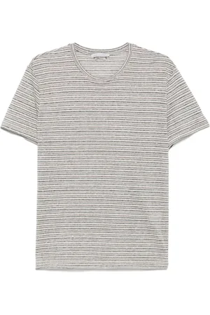 D.A. Daniele Alessandrini Top, Herre, Grå, L, Brun Crew Neck T-shirt