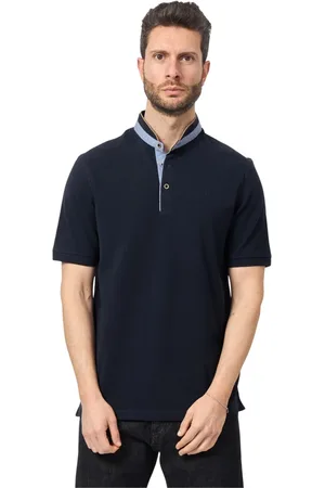 Bugatti Top, Herre, Blå, M, Bomuld, Blå Polo T-shirts og Polos