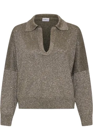 MARELLA Strik, Dame, Grøn, L, Uld, Grøn Lurex Sweater
