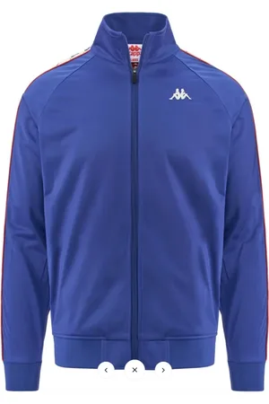 Kappa Sweathshirts & Hoodies, Herre, Blå, 2XL, Slim Full Zip Jakke Anniston Stil