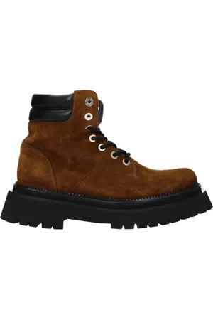 Ami Sko, Dame, Brun, 39 EU, Suede, Suede Lace-Up Ankelstøvler