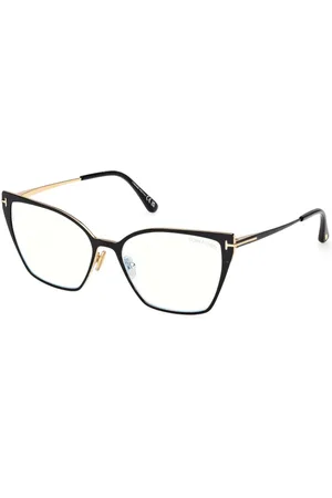 Tom Ford Tilbehør, Dame, Sort, 56 MM, Uld, Stilfulde Briller Eco-Venligt Stel