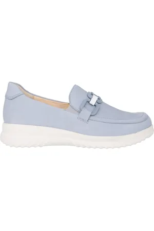 Ganter Sko, Dame, Blå, 38 1/2 EU, Blå Brede Pasform Mokkasin Heike Loafers