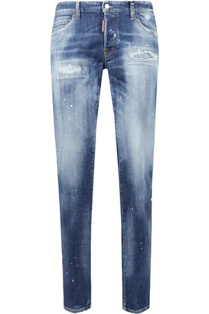 Dsquared2 Jeans, Herre, Blå, XL, Bomuld, Klassiske Jeans med Fem Lommer
