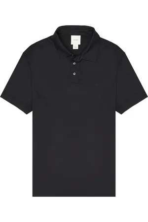 Calvin Klein Top, Herre, Sort, L, Bomuld, Broderet kortærmet poloshirt
