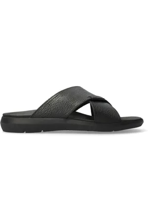 Mephisto Sko, Herre, Sort, 47 EU, Læder, Sort herresandal med Soft-Air teknologi